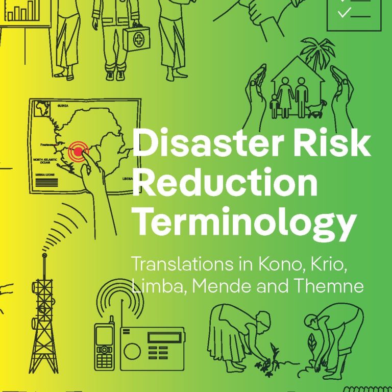 Cover page of the translated UN Disaster Risk Reduction Terminology
